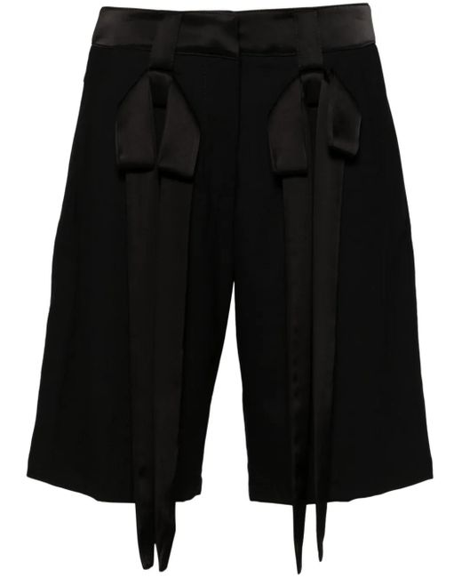 David Koma Black Shorts Mit Schleife