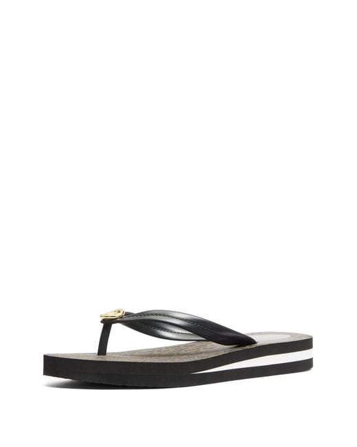 Michael Kors White Tongs Posie À Logo