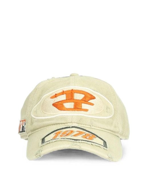 DIESEL Metallic Logo-Embroidered Baseball Cap for men