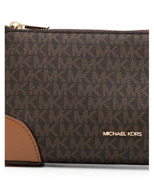 Michael Kors レディース ブラウン モノグラム ショルダーバッグ 