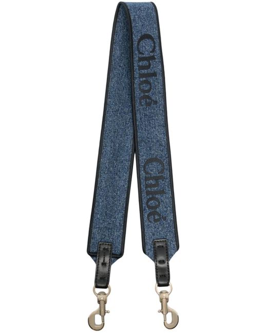 See By Chloé Logo-embossed Bag Strap in Blue | Lyst