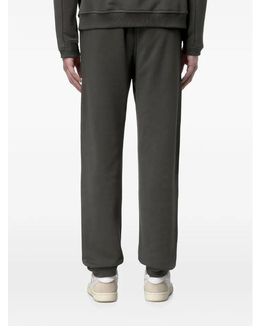 K-Way Black Drawstring Track Pants for men