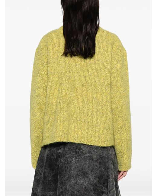 LNA Yellow Pocket Cardigan