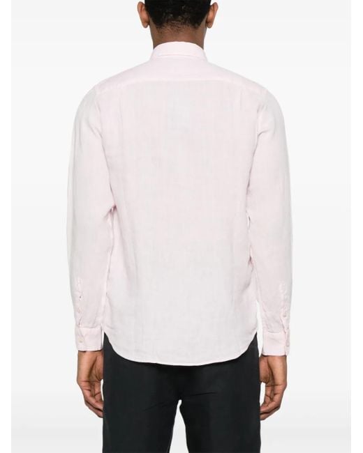 Vilebrequin Pink Linen Shirt for men