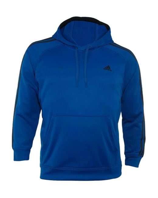 Adidas Blue Tech Fleece Hoodie for men
