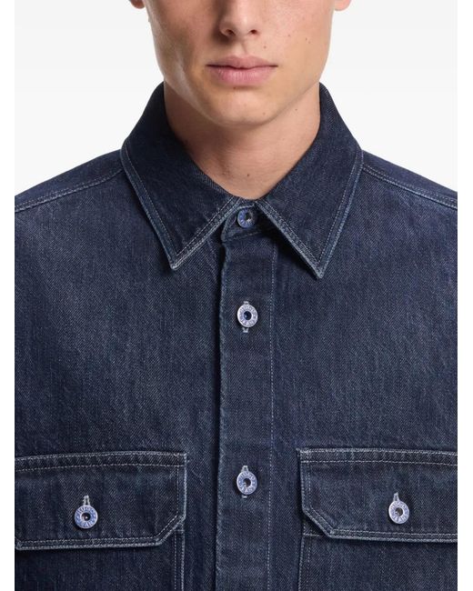 HUGO Blue Buttoned Pocket Shirt for men