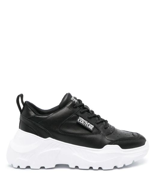 Versace Jeans Couture Black Sneakers With Logo