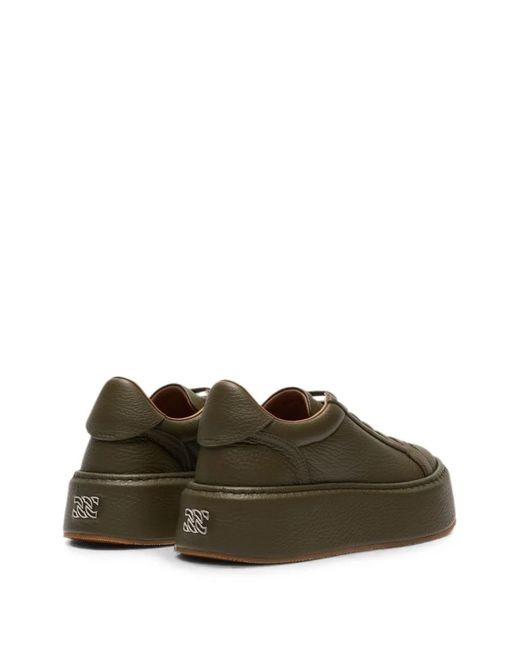 Casadei Green I-Box Leather Sneakers