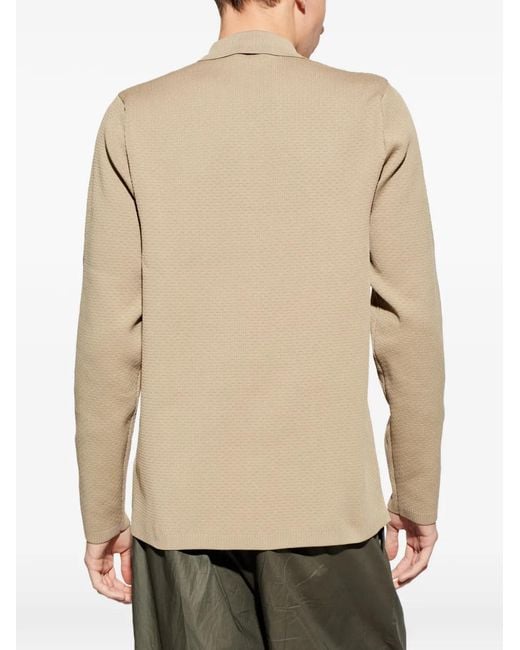 Adidas Natural Ravensworth Spzl Long-Sleeved Polo Shirt for men