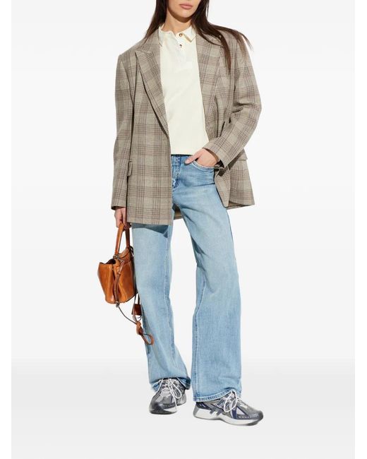 Rag & Bone White Polo-Collar Sweater