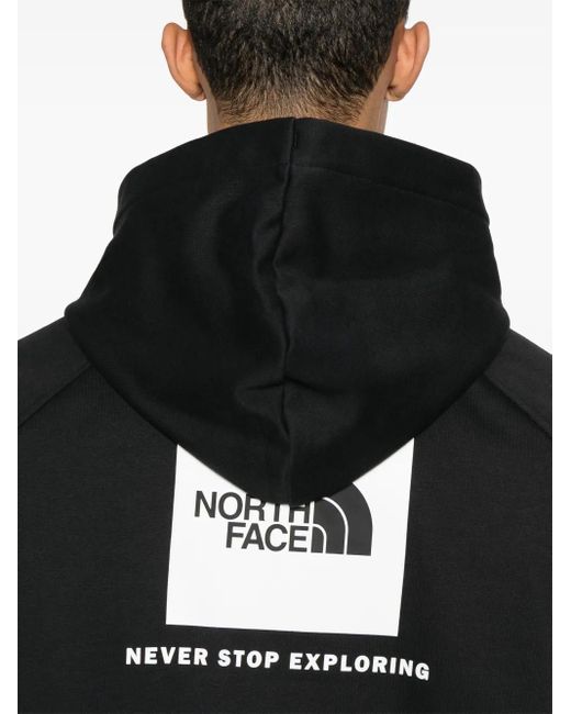 The North Face Black Raglan Redbox Hoodie for men
