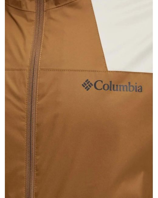 Columbia Brown Two-Toned Hooded Jacket for men
