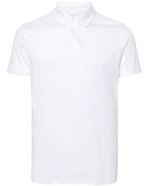 Majestic Filatures White Short-Sleeve Polo Shirt for men