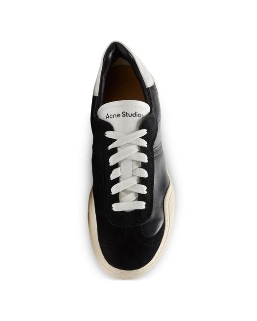 Acne White Bars Drago Sneakers