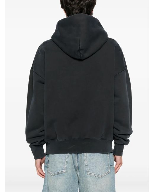 Purple Brand Black Cotton Hoodie