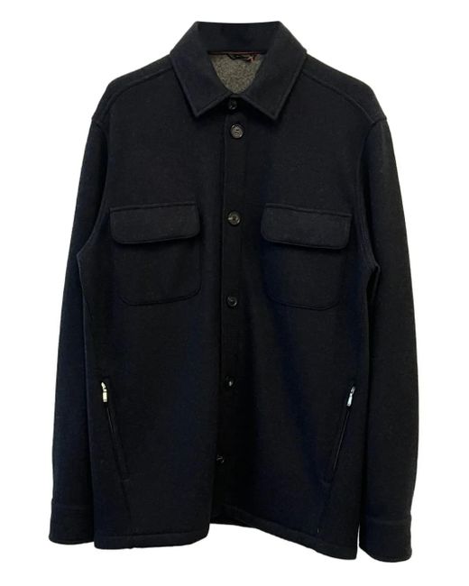 Loro Piana Black Buttoned Pocket Jacket for men