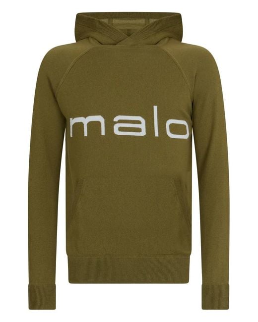 Malo Hoodie Mit Logo in Green für Herren