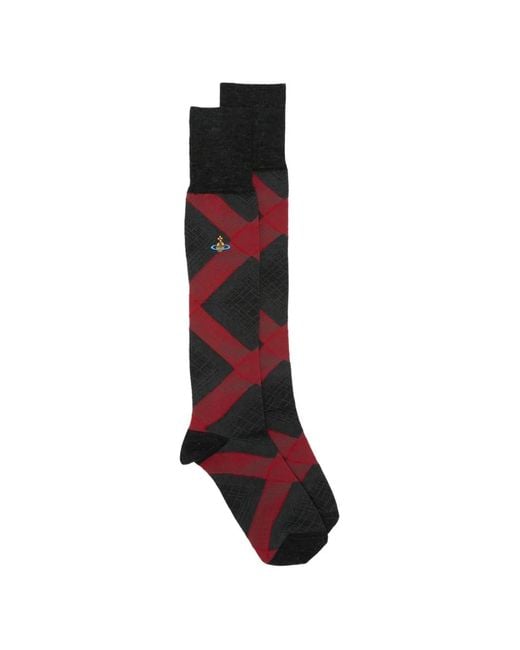 Vivienne Westwood Quadrophenia Orb-Embroidered High Socks