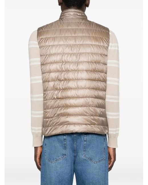 Herno Natural Zip-Up Reversible Gilet for men