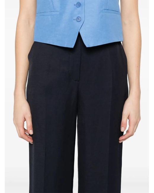 P.A.R.O.S.H. Blue Wide Leg Trousers