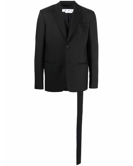 Off-White c/o Virgil Abloh Black Button-Front Blazer for men