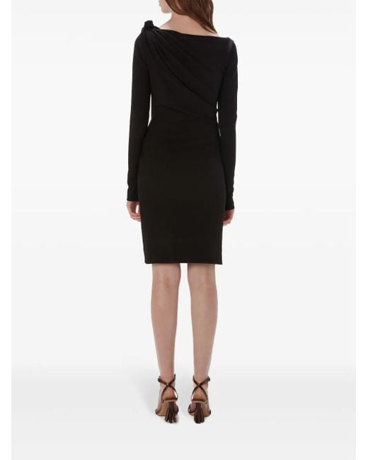 Robe Mi-Longue À Col V J.W. Anderson en coloris Black