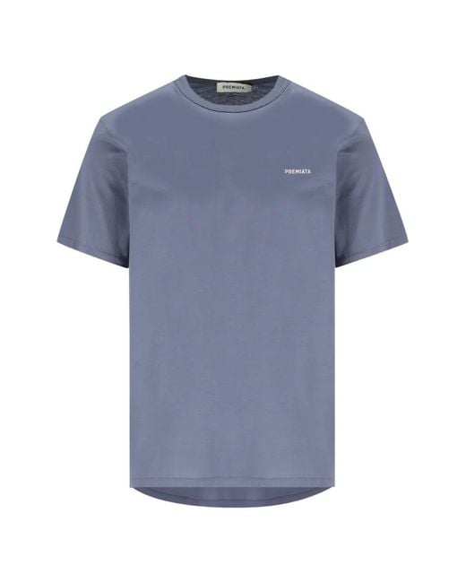 Premiata Blue Logo-Print T-Shirt for men