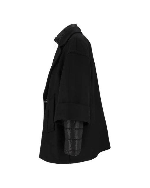 Fay Black Quilted-Insert Wool-Blend Jacket