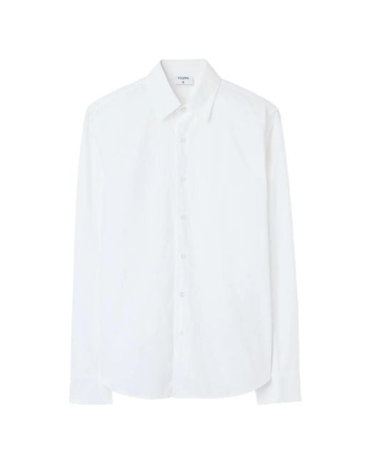 Filippa K White Slim-Fit Classic-Collar Shirt for men