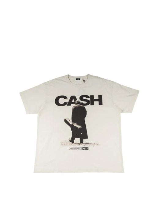 Kith White X Johnny Cash Solo Desert T-Shirt for men