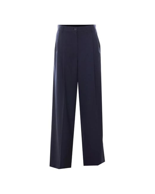 A.P.C. Blue Ginny Zip-Up Flared Trousers