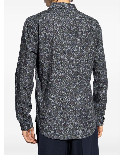 Paul Smith Gray Cotton Shirt for men