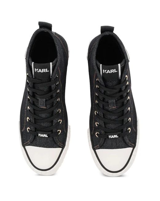 Karl Lagerfeld Black Kampus Max Nft Platform Sneakers