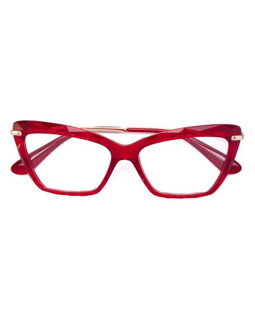 Dolce & Gabbana Red Cat Eye Glasses
