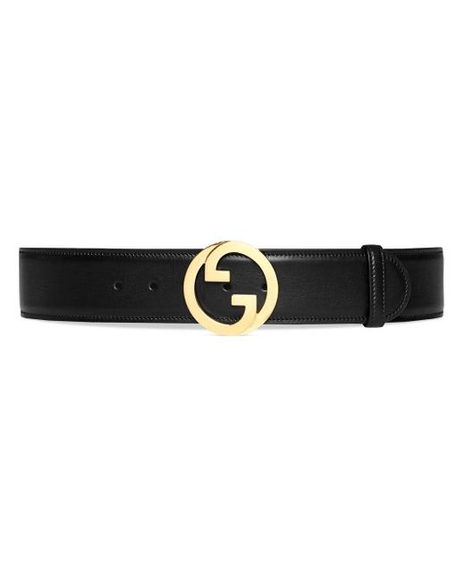 Gucci Cintura Larga Con Logo GG Tondo in Black | Lyst Canada