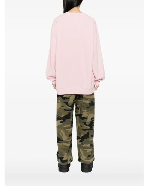 Mini Cream グラフィック スウェットシャツ Pink