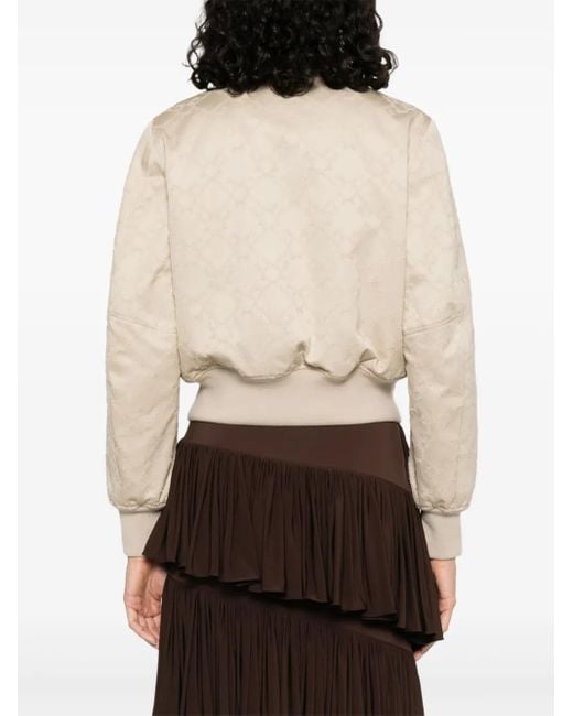 Givenchy White Monogram Bomber Jacket