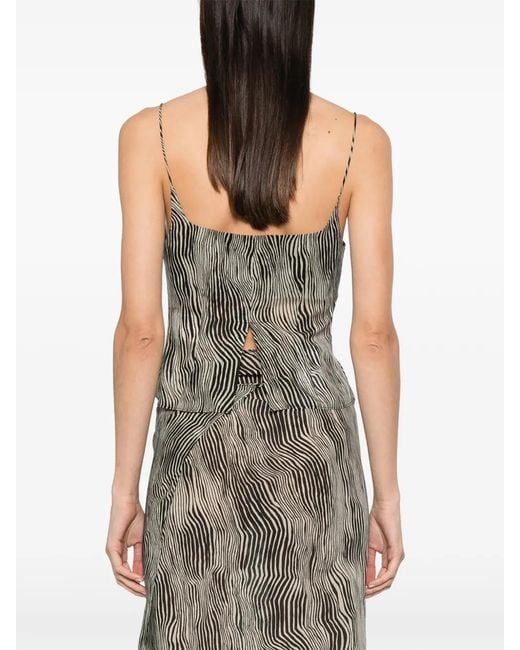 St. Agni Gray Savannah Silk Cami