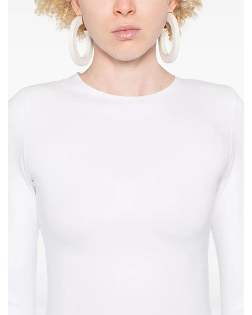 Atu Body Couture White Robe Longue En Jersey