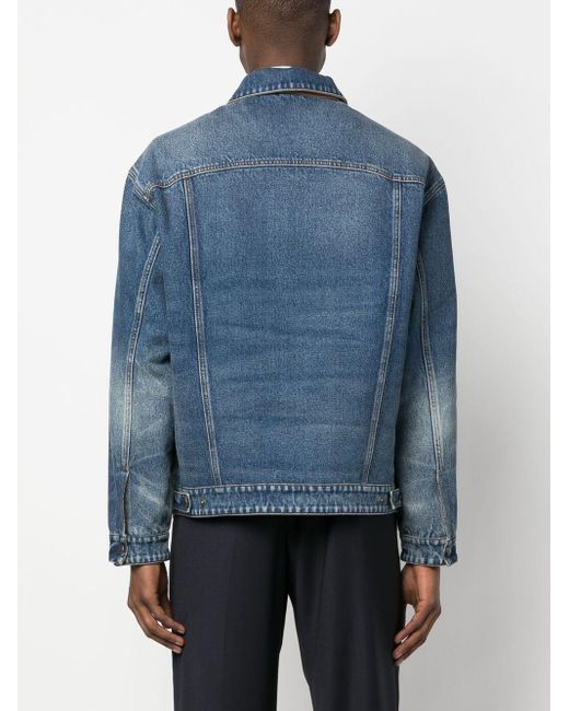 Gucci Blue GG Canvas Reversible Denim Jacket for men