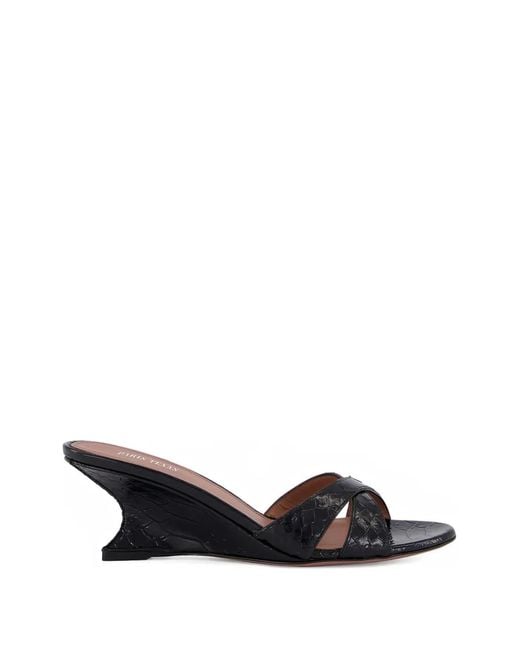Paris Texas Black Nina Criss-Cross Sandals