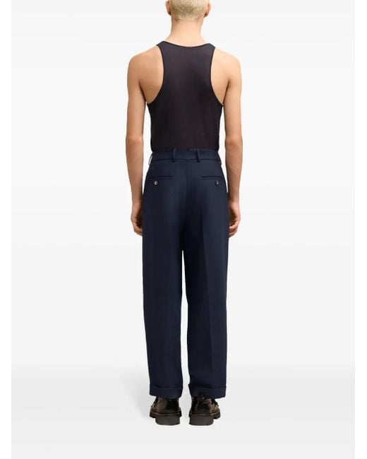 AMI Blue Trousers for men