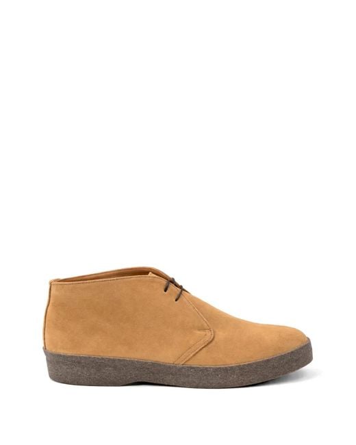 Sanders Brown Lace-Up Suede Desert Boots for men