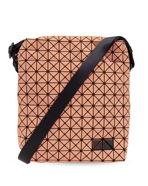 Bao Bao Issey Miyake Orange Geometric-panelled Crossbody Bag