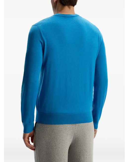12 STOREEZ Blue Crew-Neck Sweater for men