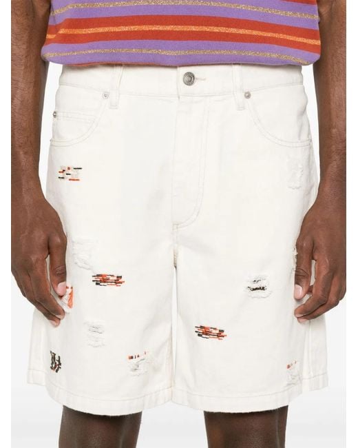Isabel Marant Natural Jerryl Denim Shorts for men