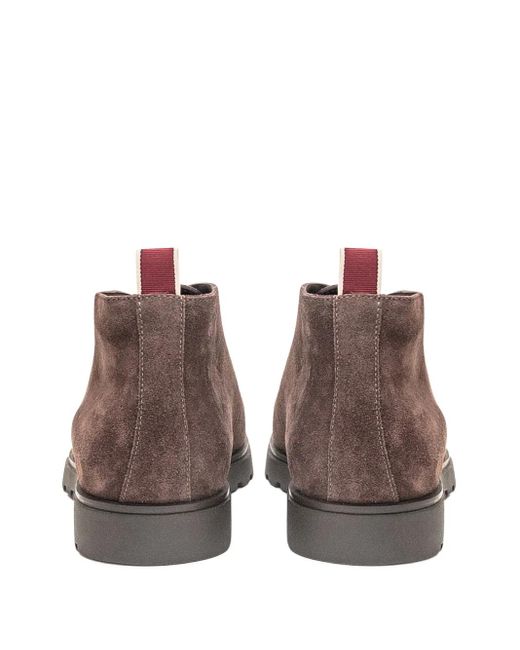 STURLINI FIRENZE Schnürstiefel aus Wildleder in Brown für Herren