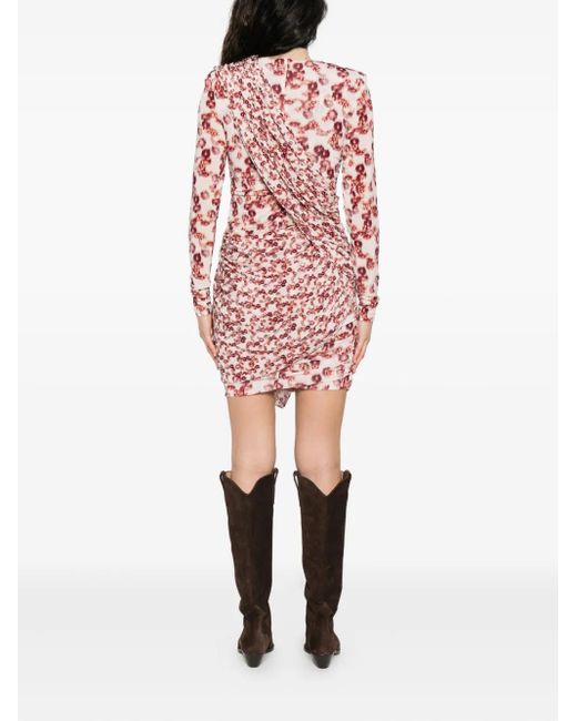 Isabel Marant プリント ミニドレス Pink