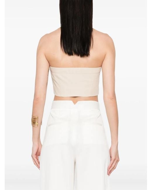 Philosophy Di Lorenzo Serafini Natural Voile Crop Top