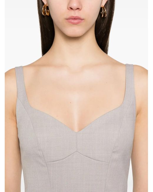 Elisabetta Franchi Vネック ドレス White